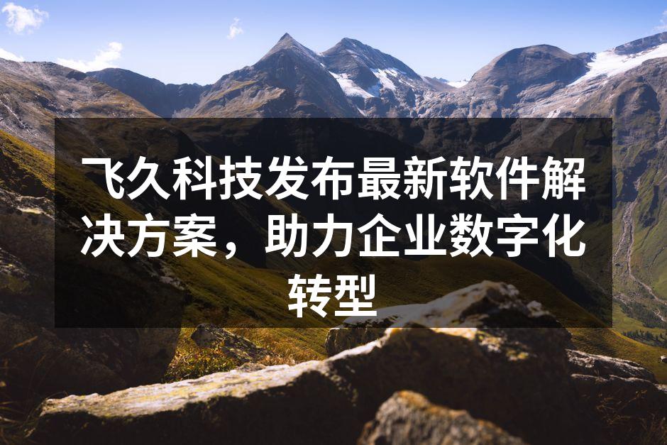 飞久科技发布最新软件解决方案，助力企业数